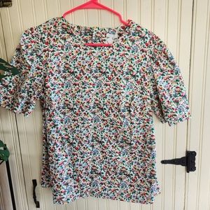 NWT People Tree Organic Floral Blouse